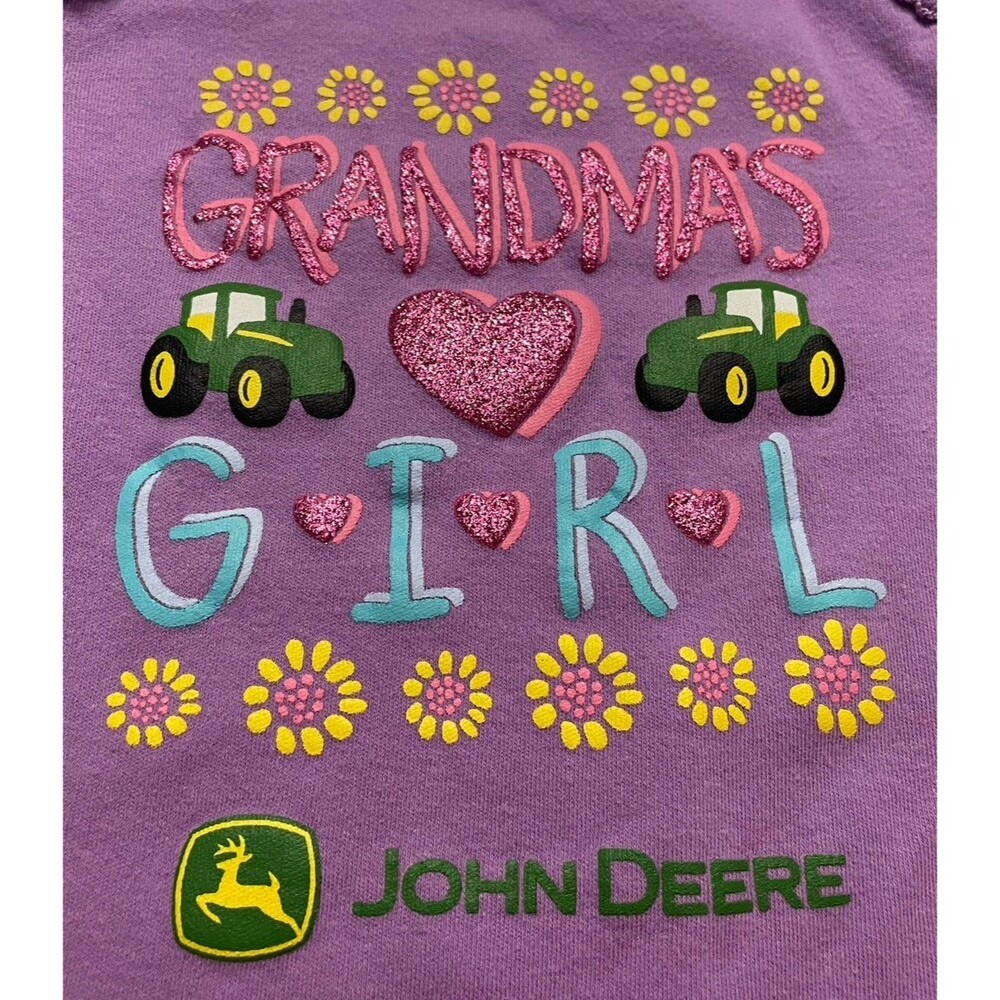 John Deere Tractor Baby Girl “Grandma’s Girl” Onesie Bodysuit, Size 3-6 months - Picture 2 of 4